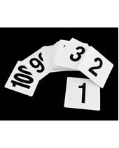 Plastic Table Numbers 4x4