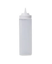 Squeeze Bottle Wide Mouth 24 OZ Clear