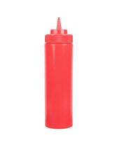 Squeeze Bottle Wide Mouth 24 OZ Red
