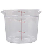 Round Polycarbonate Food Storage Containers 4 QT NSF