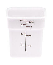 Food Storage Container Polyethylene Square 4 QT NSF