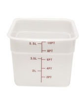 Food Storage Container Polyethylene Square 6 QT NSF