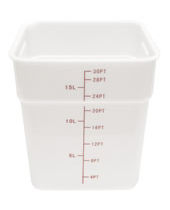 Food Storage Container Polyethylene Square 18 QT NSF