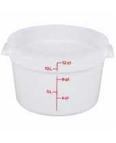 Food Storage Container Polyethylene Round 12 QT NSF
