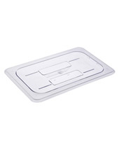 1/4 Size Solid Cover For Food Pans Polycarbonate NSF