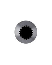 Pastry Tube French Star S/S 16mm #868