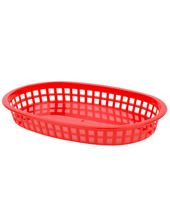 Food Basket Plastic Red 10½ x7 (270x175mm)