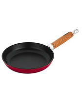 Frypan Wood Handle 20Cm Red 0.7L