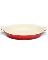 Oval Dish 20Cm Red/Cream 0.5L