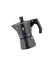 Coffee Maker Enamelled Italexpress Alu. black 3 cups