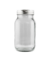 Mason Jar Glass With 2PC Lid 750ML Case Of 12