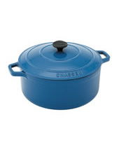 Round Pot 32Cm Blue Poseidon/Black 8.8L