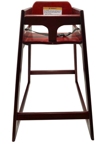 High Chair Wood Mahogany K.D Height 29''