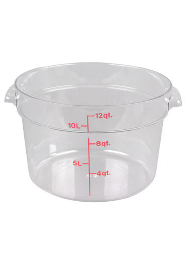 Food Storage Container Polycarbonate Round 12 QT NSF