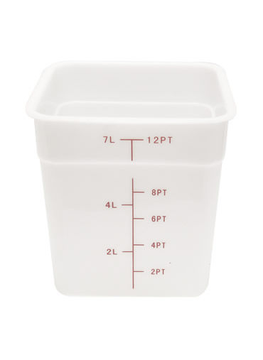 Food Storage Container Polyethylene Square 8 QT NSF