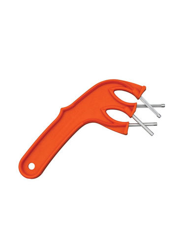 Edgemaker Pro Orange Unbreakable Knife Sharpener High-Impact Plastic Handle