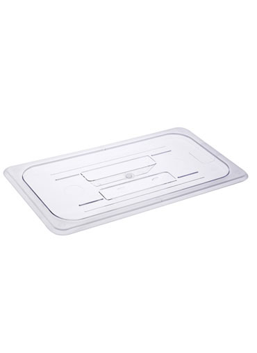 1/3 Size Solid Cover For Food Pan Polycarbonate NSF