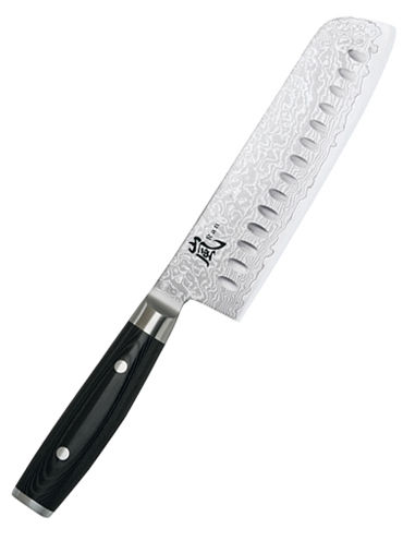 Nakiri Knife Indented 180mm- 7