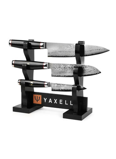 Yaxell Chef's 200MM+Santoku 165MM+Utility 120MM Knife Set (Super GOU Ypsilon )