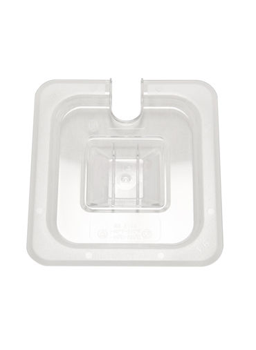 1/6 Size Slotted Cover For Food Pan Polycarbonate NSF replaced by 31600CS