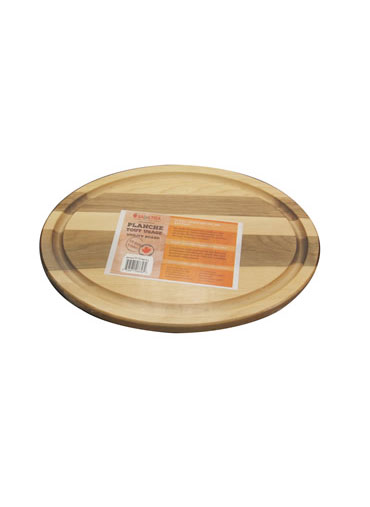 Oval Cutting Board  9x12-¾x¾” Maple