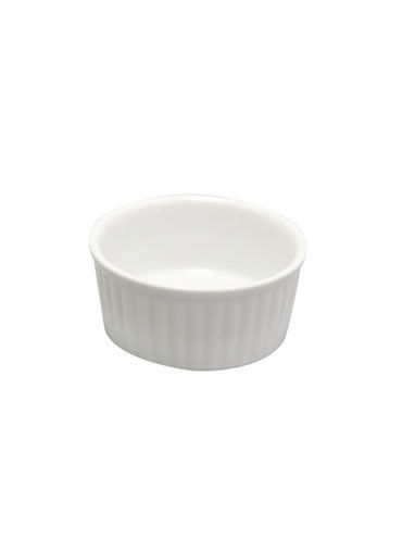 Ramekin White Ceramic 5 OZ 3-5/8