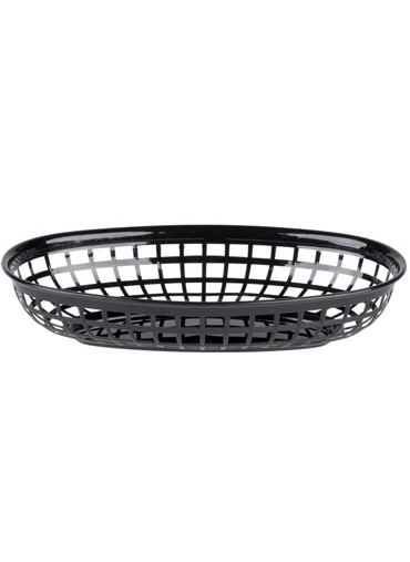 Food Basket Plastic Black 9¼ x 6