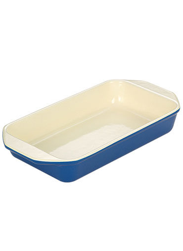 Rectangular Dish 22.5Cm Blue/Cream 0.7L