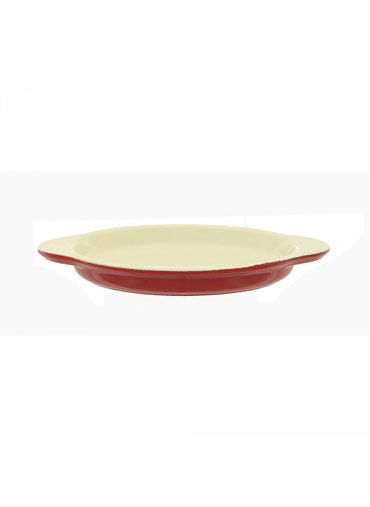 Egg Dish 16Cm Red/Cream 0.3L
