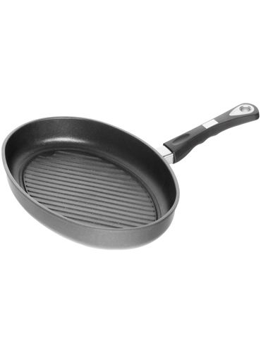 Induction Oval Fish Pan W/Grill 35x24 Cm, 5Cm High