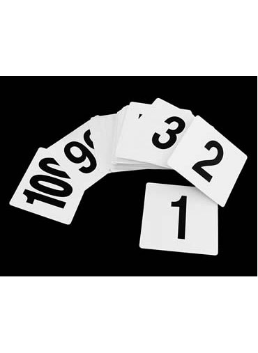 Plastic Table Numbers 4x4